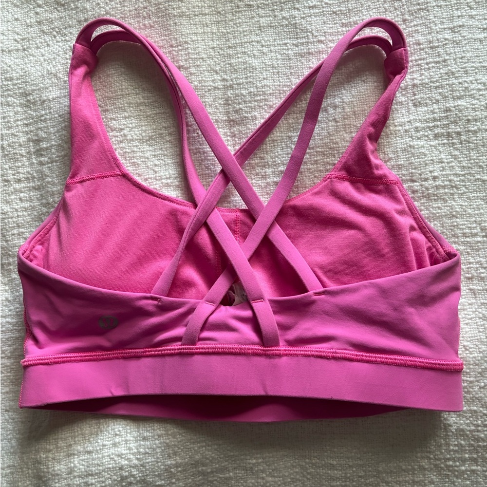 Lululemon energy bra prism pink